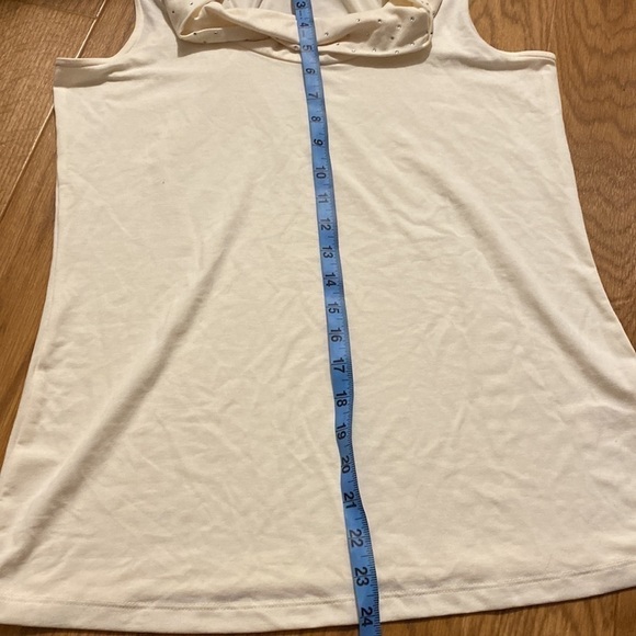 NORTHERN Reflections Women’s White/Cream Cowl Neck Tank Top (Size Small) - Picture 5 of 8